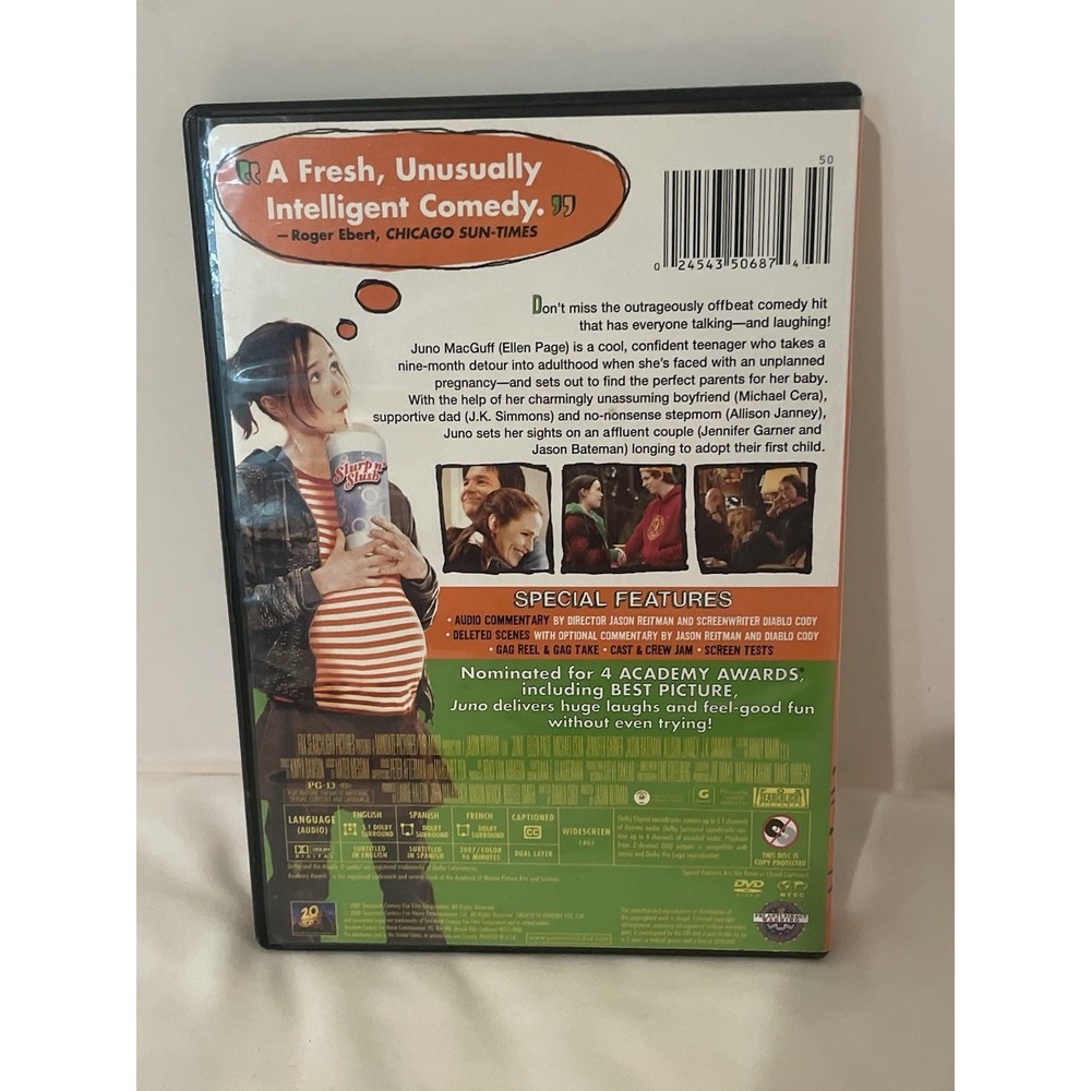 Juno DVD 2007 Movie‎ Teen Comedy - Picture 2 of 3